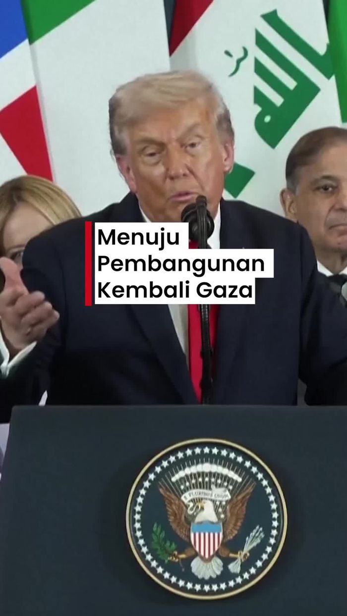 Video: Trump Serukan Pembangunan Kembali Gaza Seusai Kesepakatan Damai