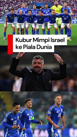 Video Perang Gaza Usai, Giliran Italia Depak Israel dari Perburuan Tiket Piala Dunia