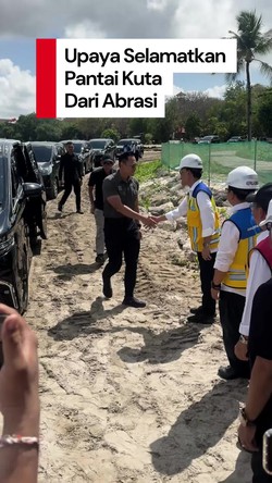 Video Upaya Pemerintah Selamatkan Pantai Kuta dari  Abrasi