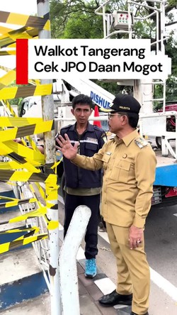 Video Walkot Tangerang Cek JPO Rusak di Daan Mogot: Tak Boleh Tunggu Korban