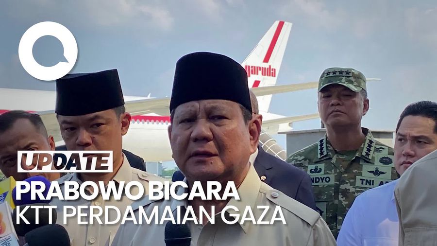 Video Prabowo soal KTT Perdamaian Gaza: Kita Berdoa Ini Akan Sukses