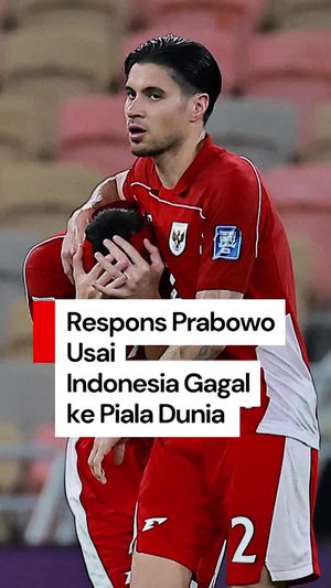 Video: Prabowo Berat Hati Terima Kenyataan Timnas Gagal ke Piala Dunia