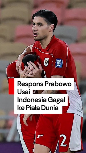 Video: Prabowo Berat Hati Terima Kenyataan Timnas Gagal ke Piala Dunia