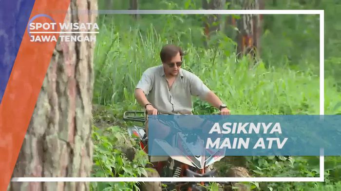 Bermain ATV di Medan Menantang Wana Wisata Clirit View, Jawa Tengah