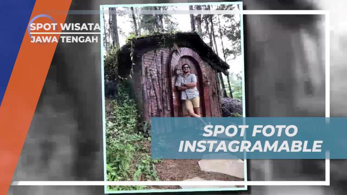 Berpose di Spot Foto Instagramable Wana Wisata Clirit View, Jawa Tengah