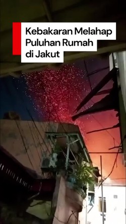Video: Permukiman Padat di Penjaringan Jakut Terbakar