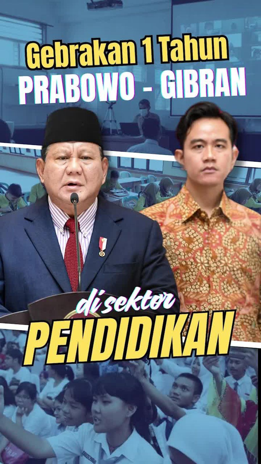 Video Setahun Prabowo-Gibran di Sektor Pendidikan: Banyak Gebrakan-Catatan