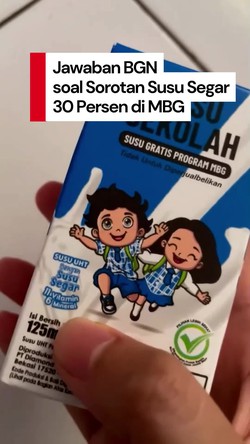 Video: Penjelasan BGN soal Kandungan Susu Segar MBG Cuma 30 Persen