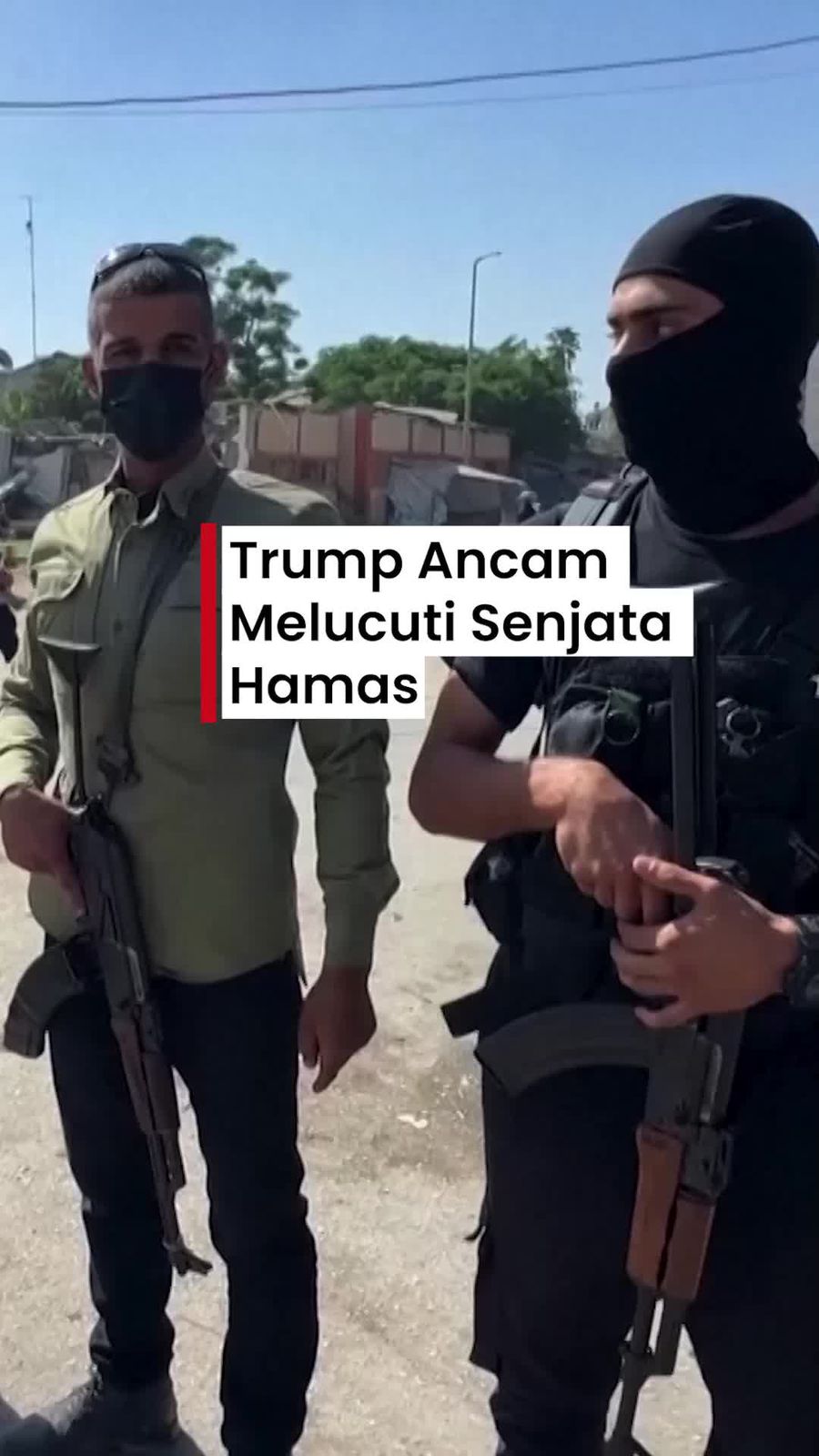 Video: Trump Ancam Melucuti Senjata Hamas Jika Tak Mau Sukarela