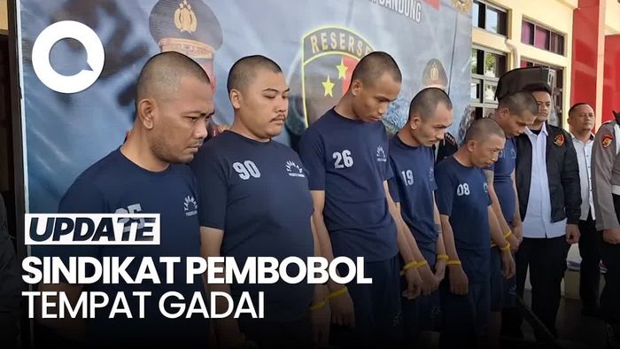 Video: Ditangkap! Ini Tampang Pelaku Pembobolan Tempat Gadai di Bandung