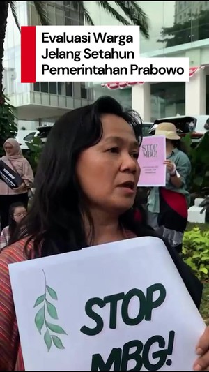 Video Pesan Suara Ibu Indonesia Jelang Setahun Pemerintahan Prabowo