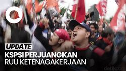 Video: Buruh Gelar Apel Akbar Kebangsaan, Perjuangkan RUU Ketenagakerjaan