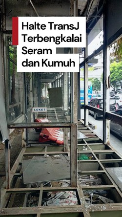 Video Warga soal Halte TransJ BNN Terbengkalai: Kalau Malam Seram