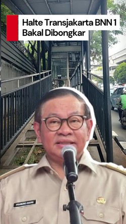 Video: Pramono Bakal Bongkar Halte Transjakarta BNN 1 yang Terbengkalai