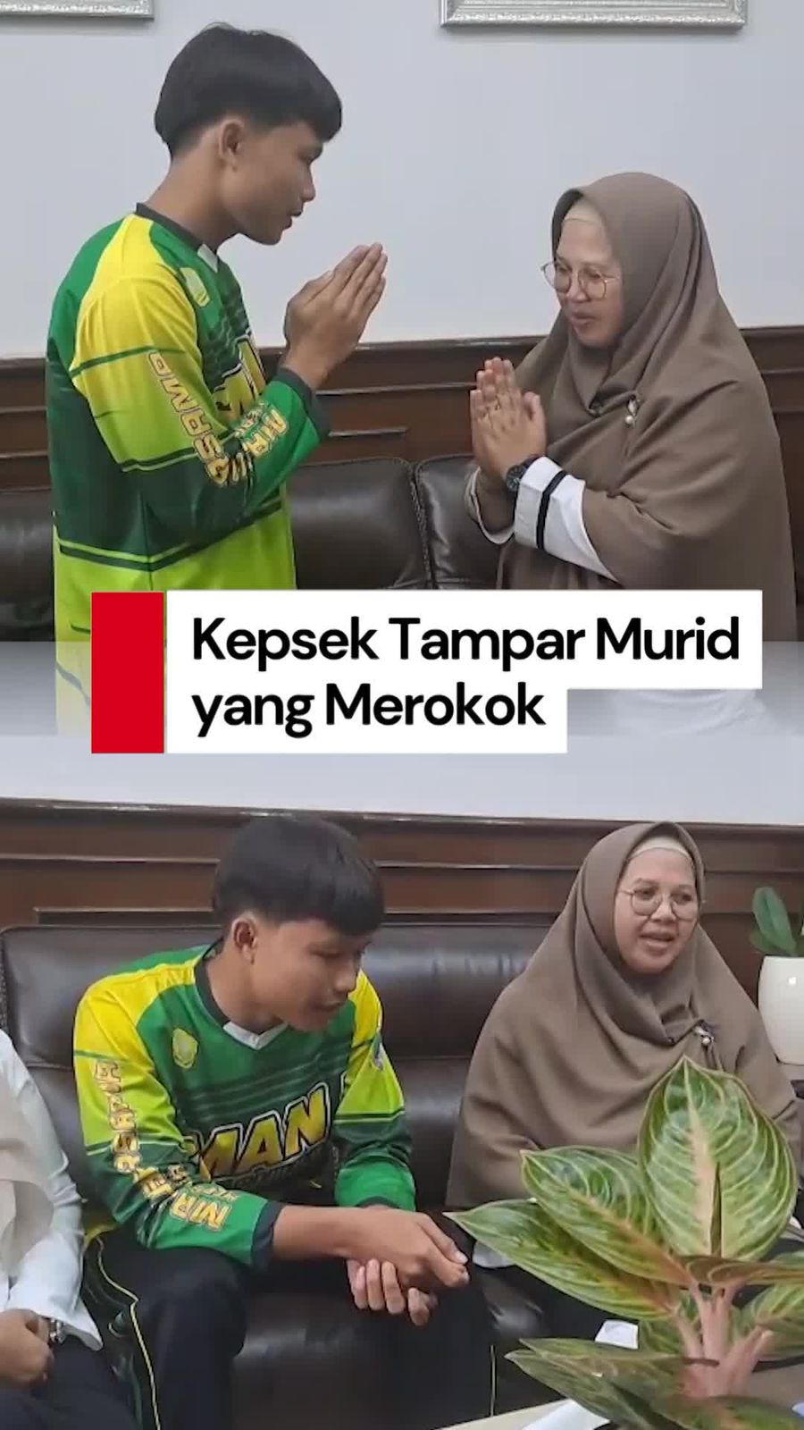 Video: Kepsek dan Murid Ketahuan Merokok di Banten Akhirnya Saling Memaafkan