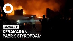 Video: Si Jago Merah Lalap Pabrik Styrofoam di Tabanan Bali 