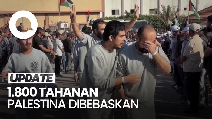 Video: Israel Bebaskan 1.800 Tahanan Palestina Usai Kesepakatan Gencatan Senjata