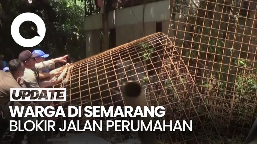 Video Pagar Warga yang Blokir Jalan Perumahan di Semarang Dibongkar