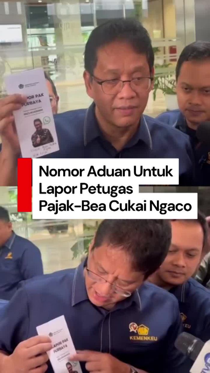 Video: Purbaya Buka WA Aduan Petugas Pajak-Bea Cukai Nakal, Catat Nomornya!