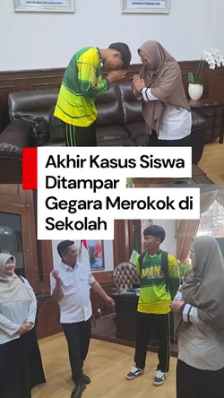 Video: Akhir Kasus Siswa SMA di Lebak Ditampar Kepsek gegara Merokok di Sekolah