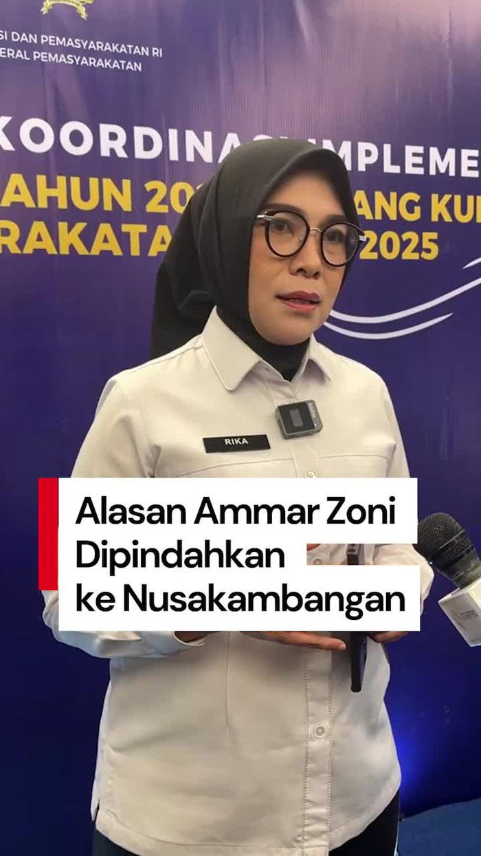 Video Ditjenpas soal Ammar Zoni Dipindah ke Nusakambangan: Tak Ada Ampun!