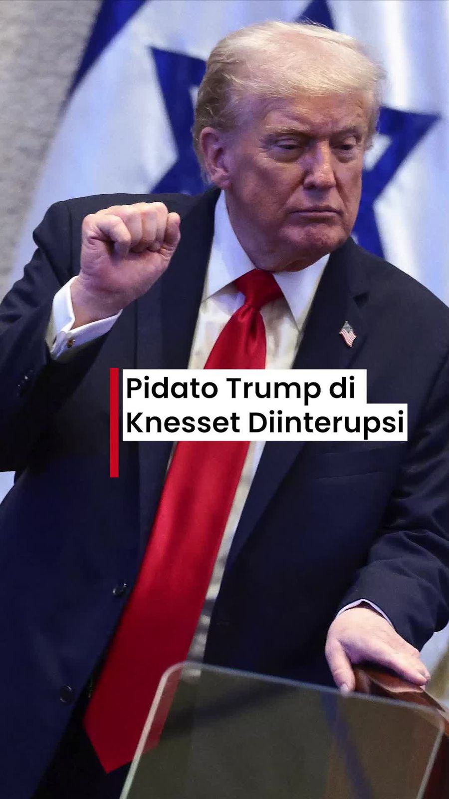 Video: Momen Pidato Trump soal Gaza Diinterupsi di Parlemen Israel