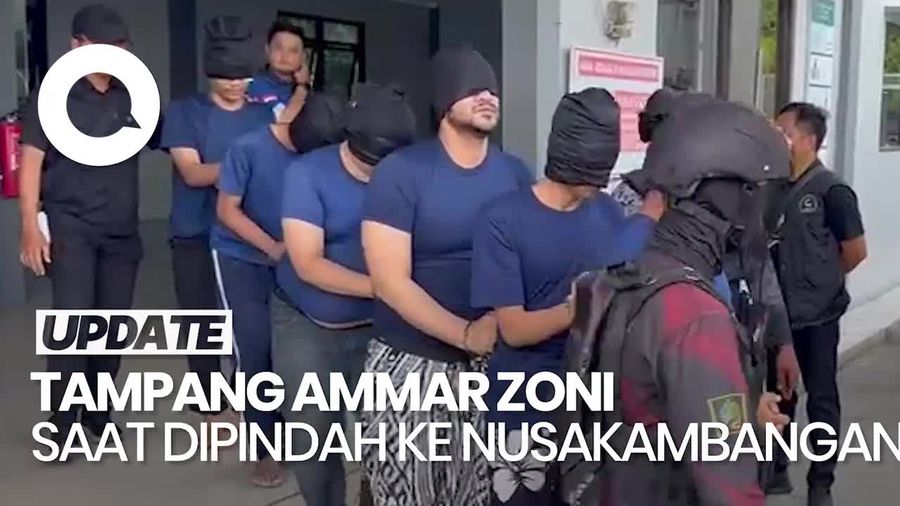 Video Ammar Zoni Diborgol-Ditutup Matanya saat Dipindah ke Nuskambangan