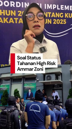 Video: Ammar Zoni Masuk Kategori Tahanan High Risk, Apa Artinya?