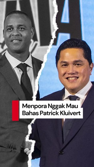 Video Erick Thohir Ogah Bahas Kluivert: Ini Menpora