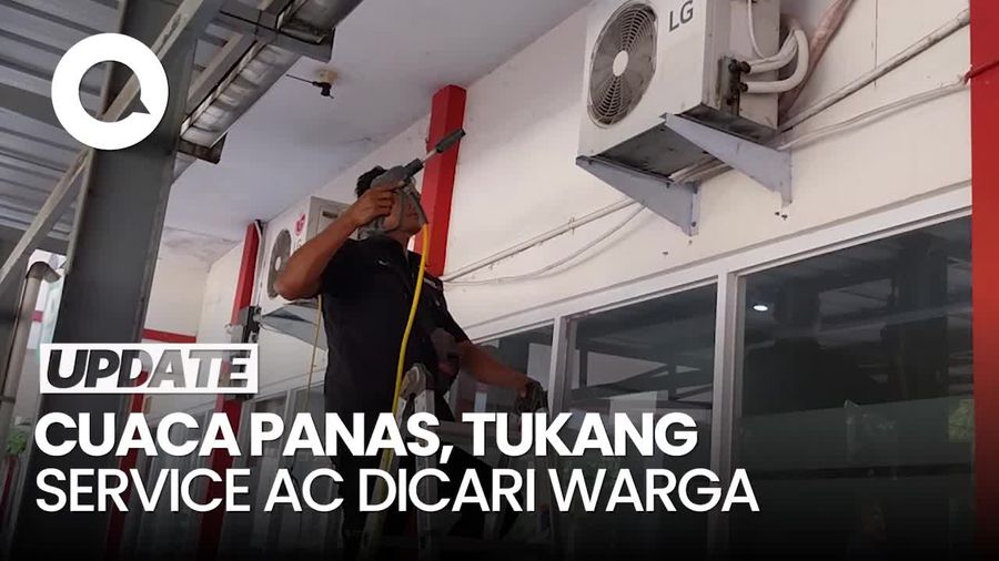 Video: Cuaca Panas di Majalengka, Tukang Service AC Diburu Warga