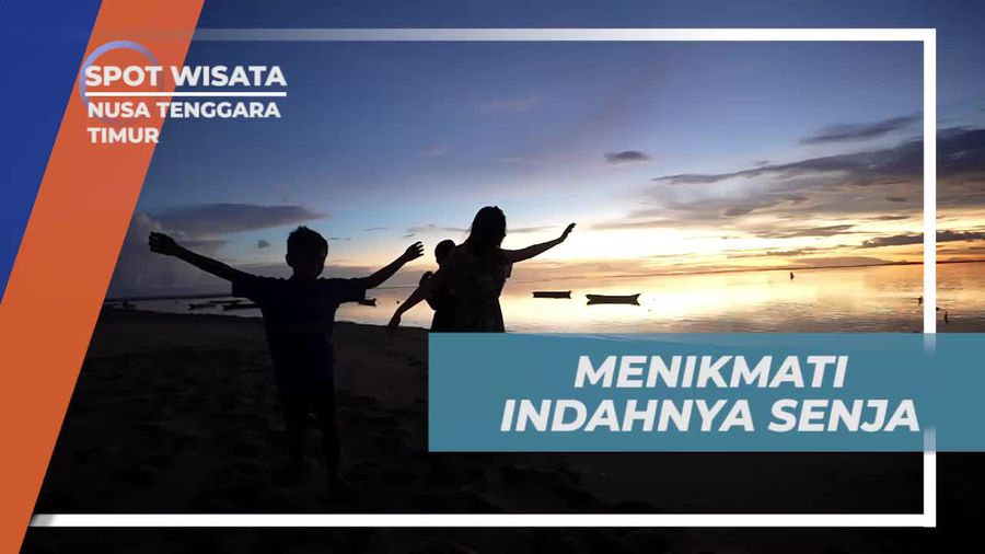 Menghayati Indahnya Senja Sambil Bercanda di Pantai Nembrala, Nusa Tenggara Timur
