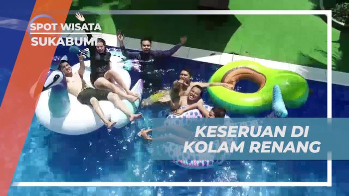 Bergembira dengan Floaties di Kolam Renang, Sukabumi
