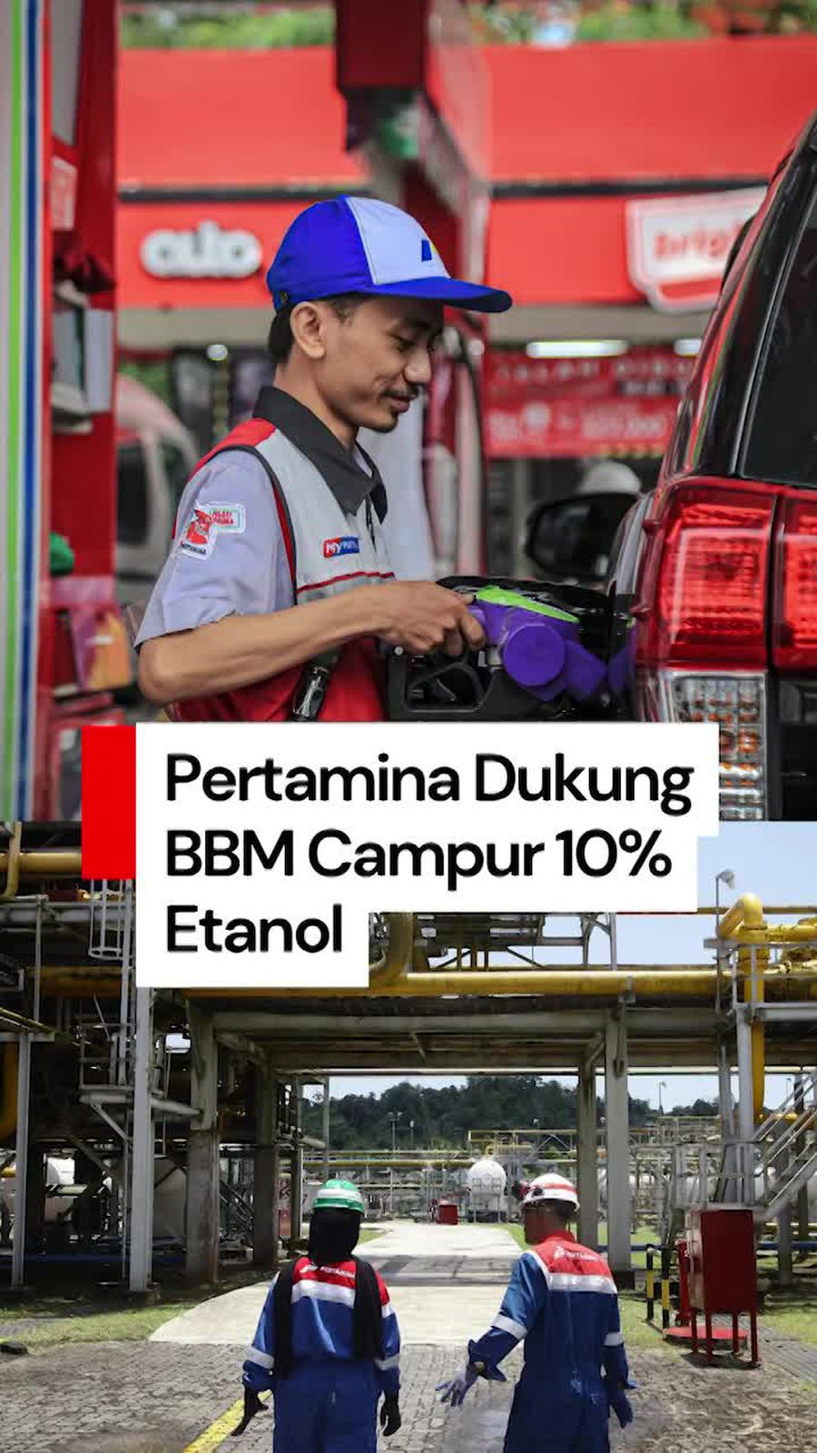 Pertamina Dukung BBM Campur 10% Etanol Pertamina Dukung BBM Campur 10% Etanol