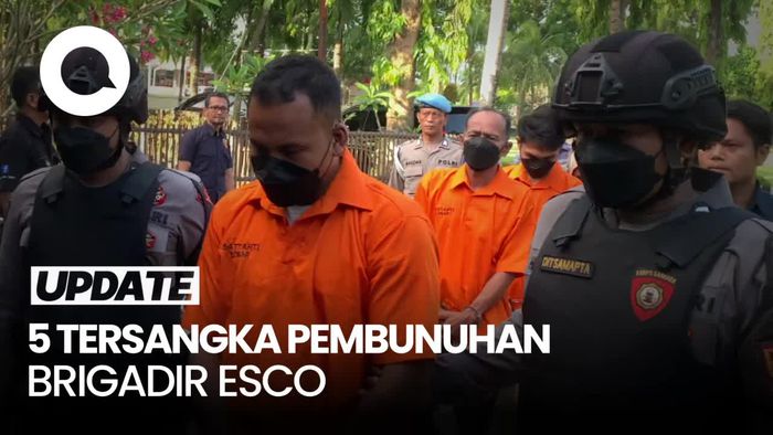 Video: Tampang 5 Tersangka Kasus Pembunuhan Brigadir Esco