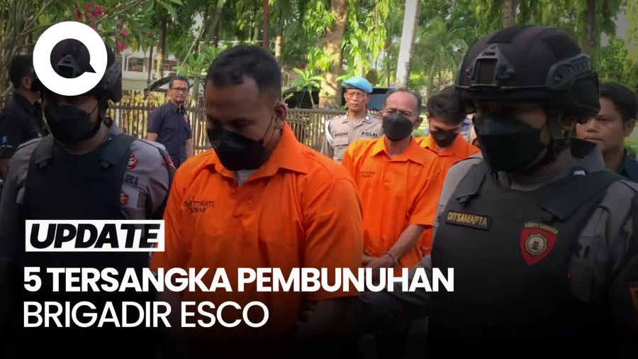 Video: Tampang 5 Tersangka Kasus Pembunuhan Brigadir Esco