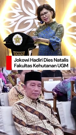 Video Rektor Sapa Jokowi di Dies Natalis Kehutanan UGM: Alumni Kebanggaan