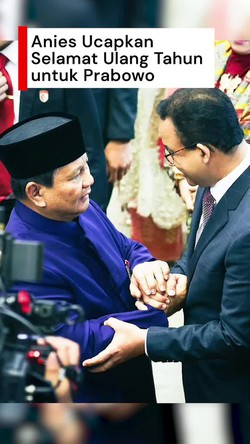 Video Ucapan Selamat HUT Prabowo dari Anies: Semoga Allah Beri Petunjuk