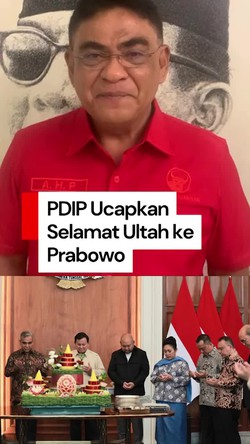 Video: PDIP Beri Selamat Ultah ke Prabowo, Doakan Lancar Pimpin RI