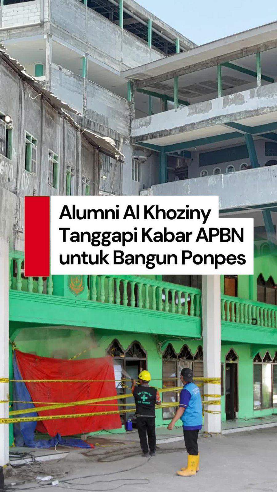 Video Jaringan Alumni Al Khoziny Respons Isu Pembangunan Ponpes Pakai APBN
