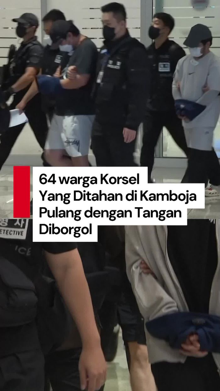 Video: Warga Korsel yang Ditahan di Kamboja Dipulangkan dengan Tangan Diborgol