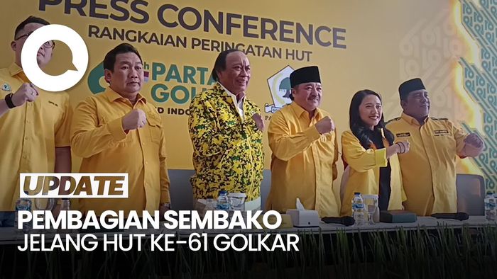 Video: Jelang HUT Ke-61, Golkar Bagikan Setengah Juta Paket Sembako