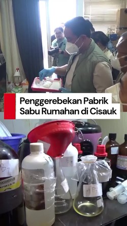 Video BNN Bongkar Pabrik Sabu di Apartemen Cisauk, Dua Tersangka Diamankan