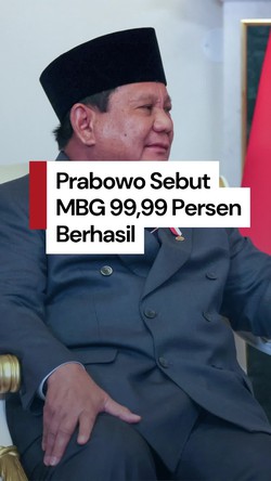 Video: Prabowo Sebut MBG 99,99% Berhasil, Singgung Pihak yang Selalu Nyinyir