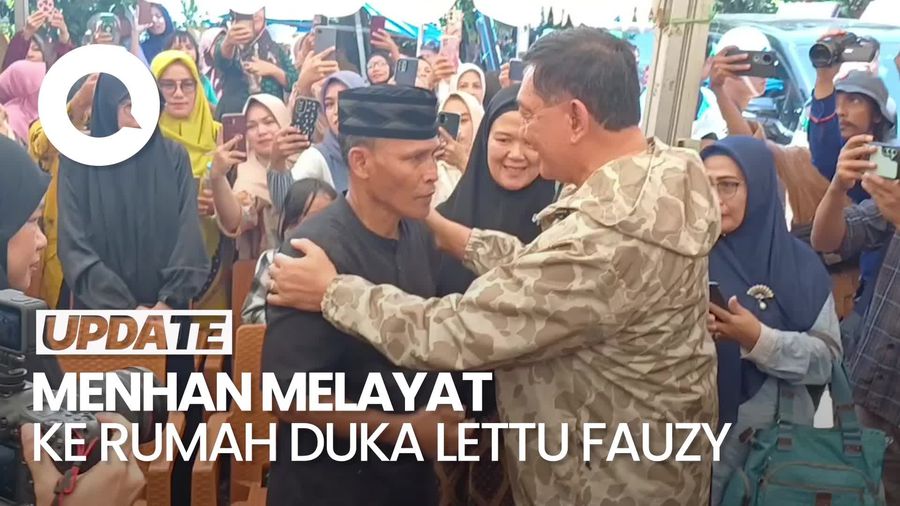 Video: Momen Menhan Melayat ke Rumah Duka Lettu Fauzy
