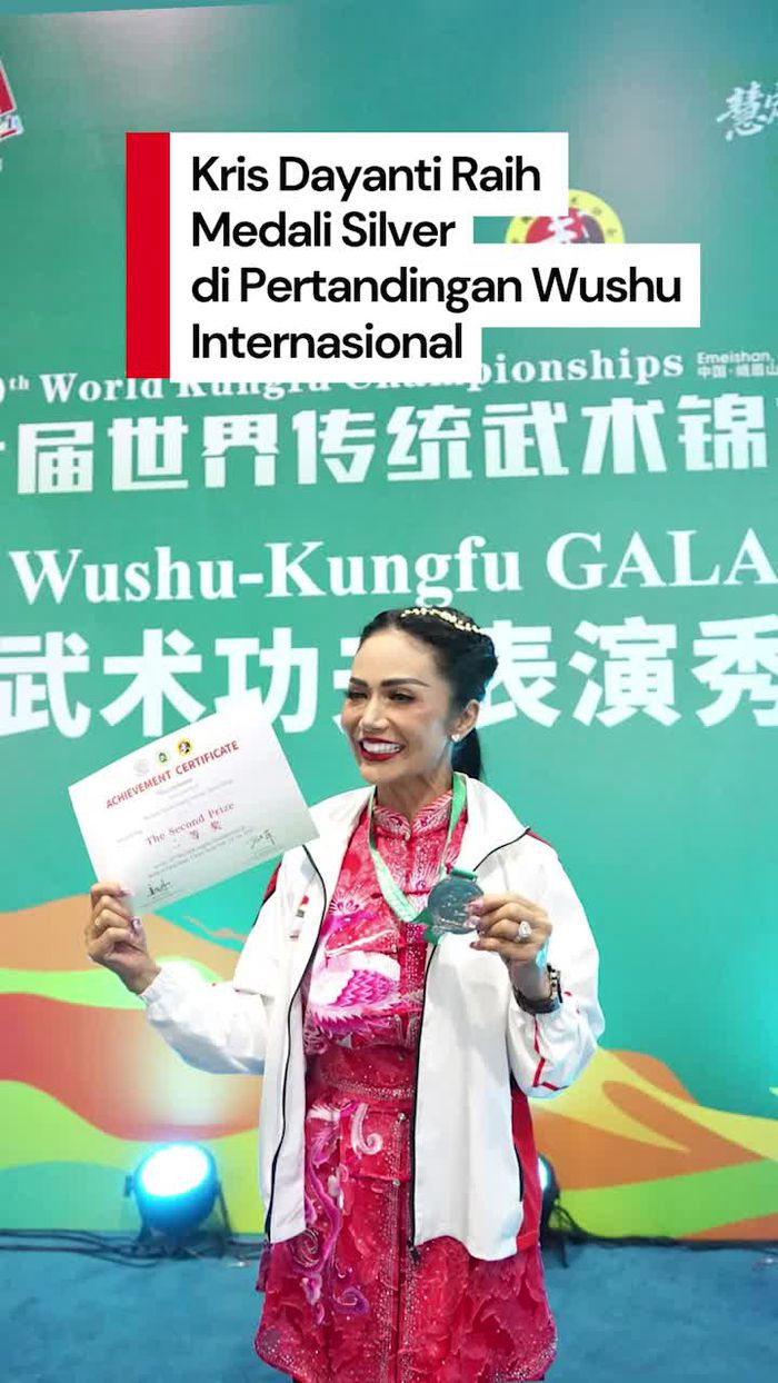 Video: Prestasi Medali Silver Kris Dayanti di World Kungfu Championship 2025