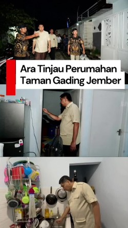 Video: Momen Menteri Ara Tinjau Perumahan Taman Gading Jember