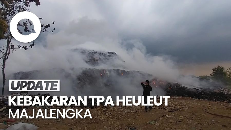 Video: Api Lahap TPA Heuleut Majalengka, Diduga Bermula dari Kebun Warga