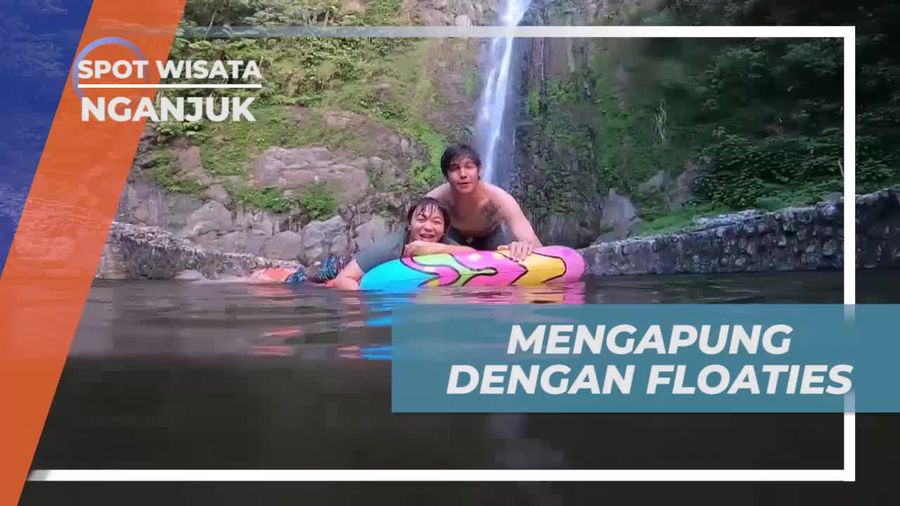 Nikmati Keseruan Mengapung dengan Floaties di Air Terjun Sedudo, Nganjuk