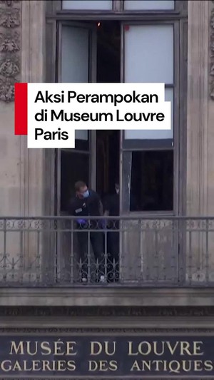 Video: Museum Louvre di Paris Dibobol Maling, Ini Daftar Barang yang Raib