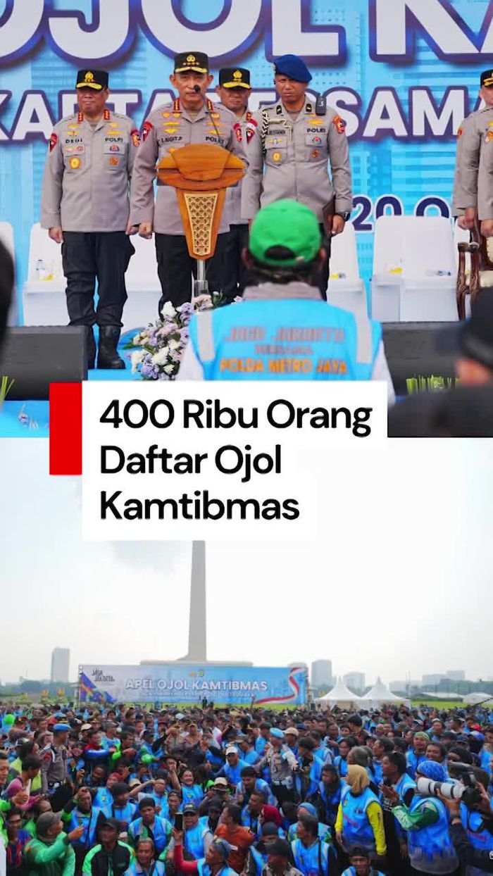 Video: 400 Ribu Orang Daftar Ojol Kamtibmas, Kapolri: Jadi Sumber Info Polisi